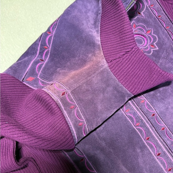 Bob Mackie Purple Wearable Art Jacket - Picture 9 of 9